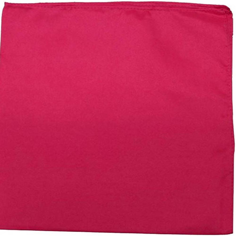 Solid Cotton Bandanas 27X27  Dozen Pack (12 Colors)