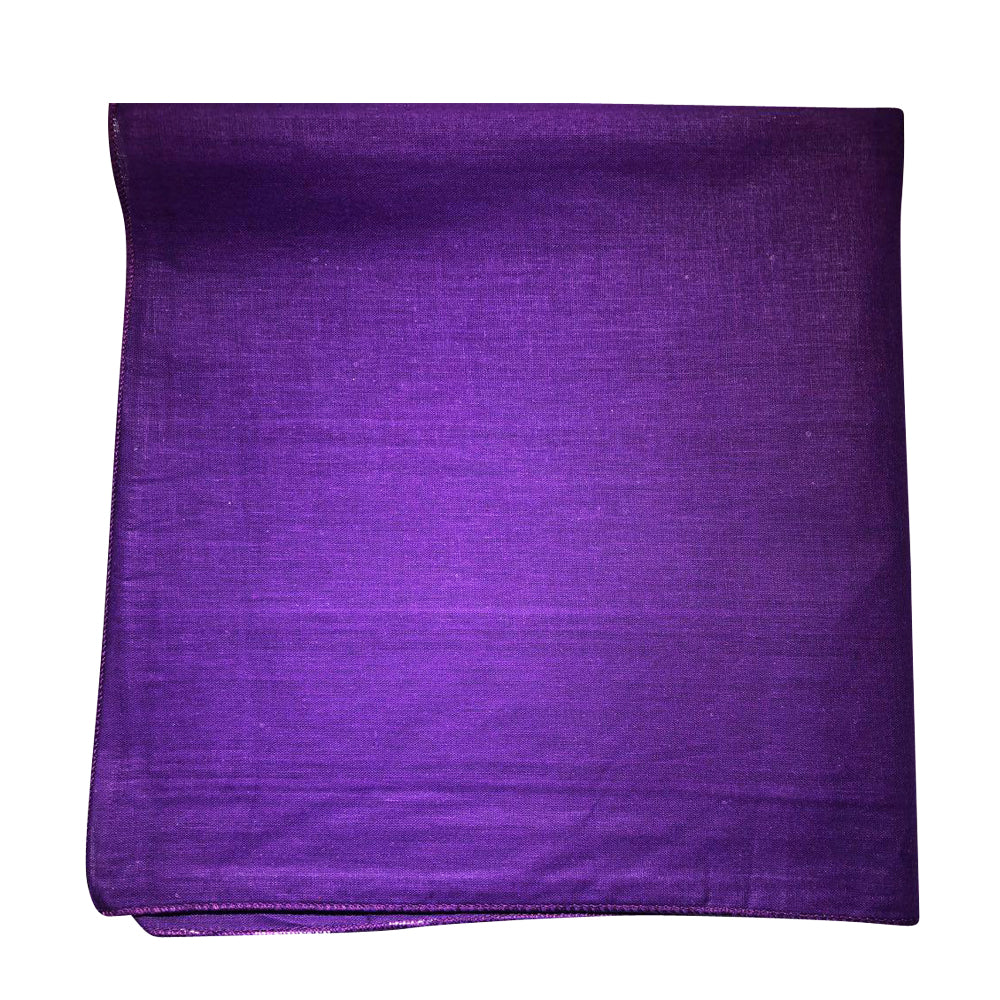 Solid Cotton Bandanas 27X27  Dozen Pack (12 Colors)