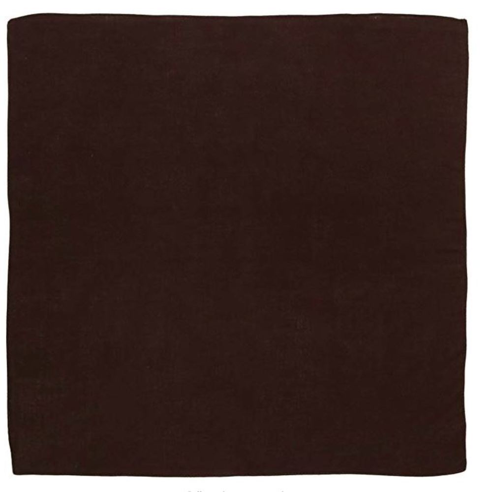 Solid Cotton Bandanas 27X27  Dozen Pack (12 Colors)